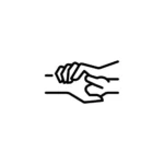 holding hand icon